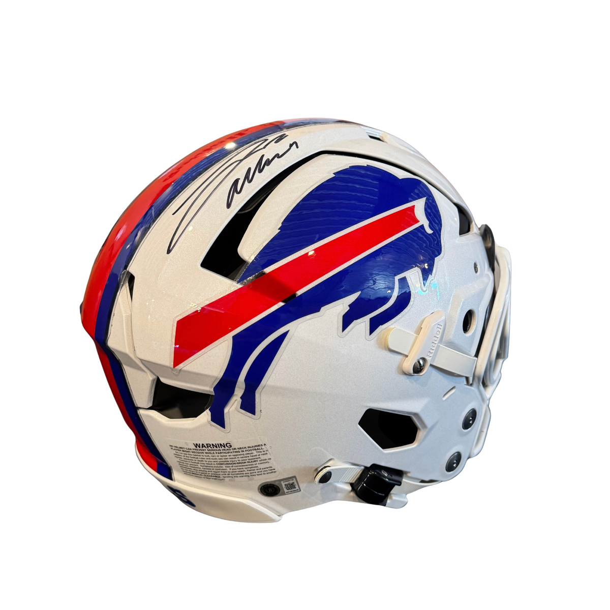 Josh Allen Signed Buffalo Bills Full Size 2021 Speed Authentic Axiom Helmet