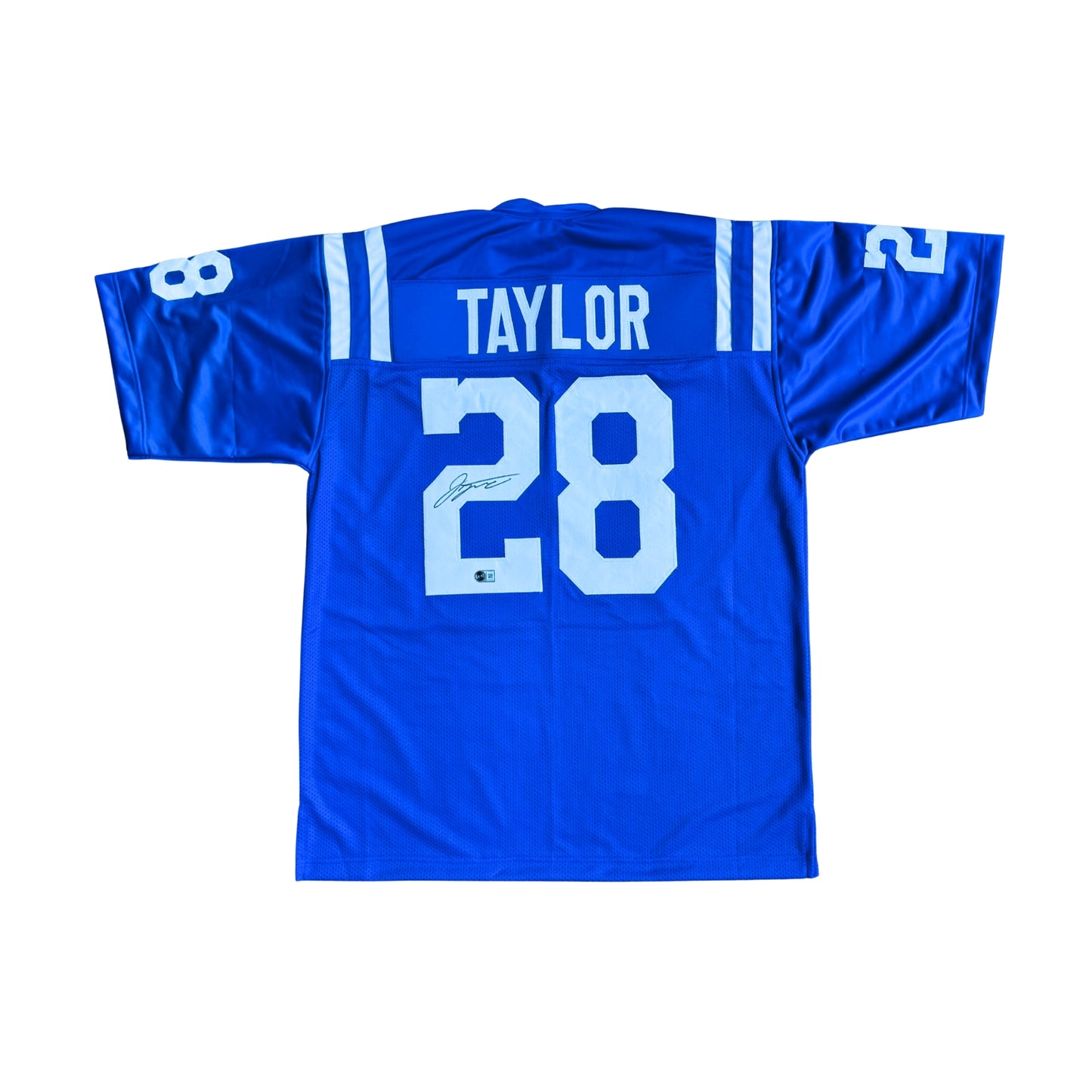 Jonathan Taylor Signed Pro-Style Custom Blue Home Jersey