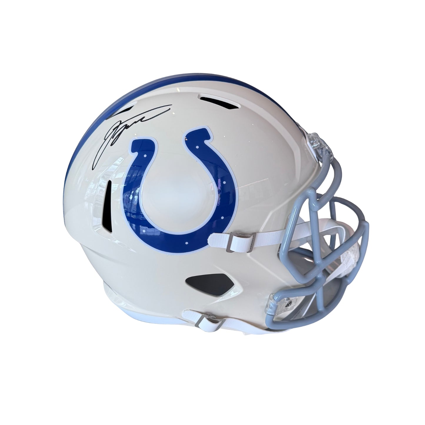 Jonathan Taylor Signed Indianapolis Colts Full Size Retro Speed Replica Helmet