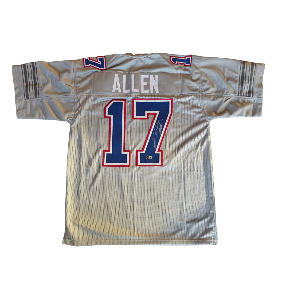 Josh Allen Signed Custom Pro-Style Alternate Grey Jersey