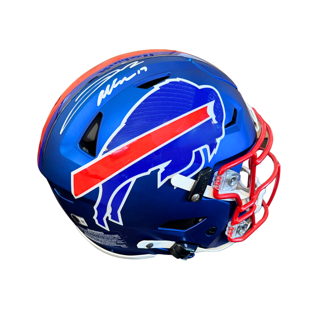 Josh Allen Signed Buffalo Bills Full Size Exclusive Matte Blue Authentic SpeedFlex Helmet