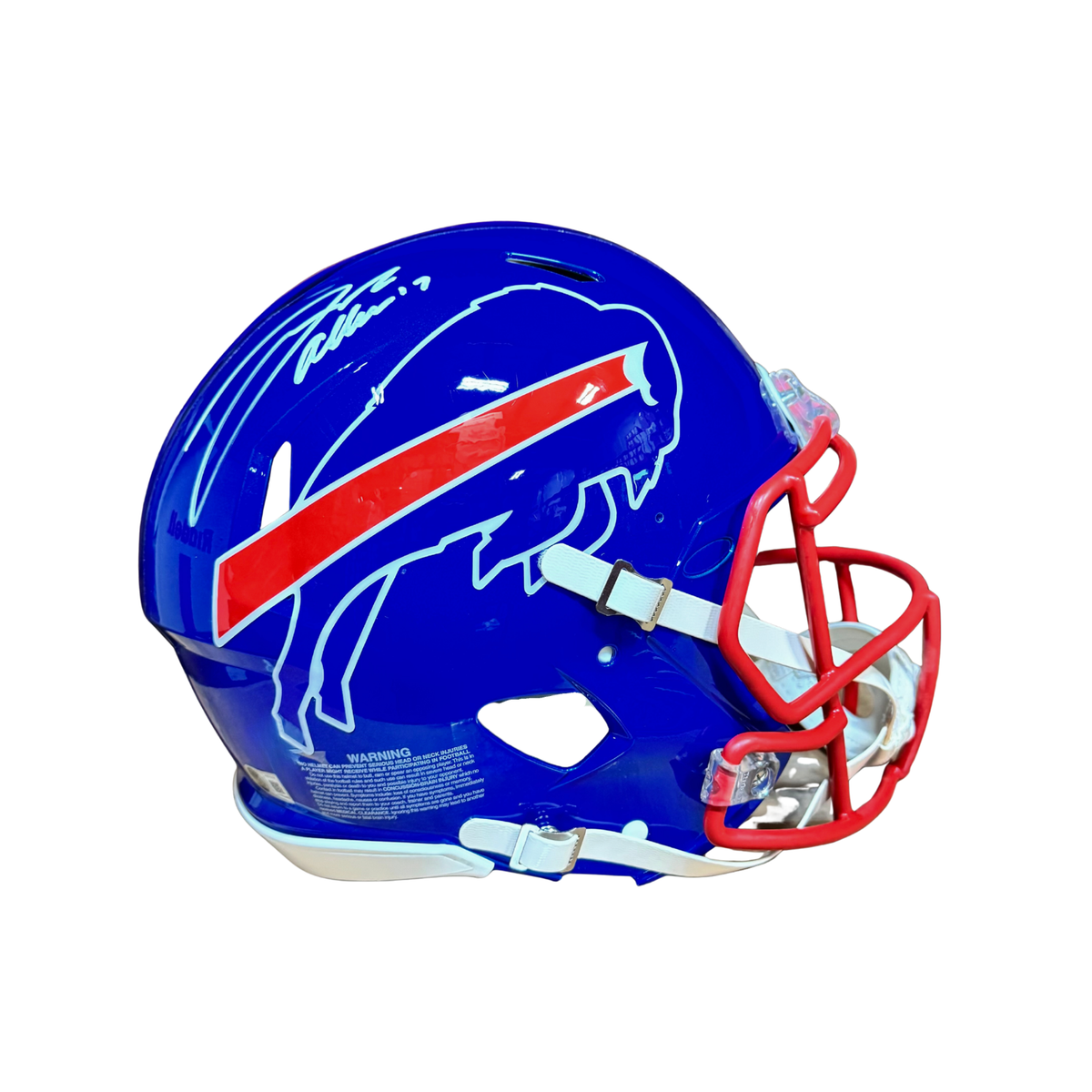 Josh Allen Signed Buffalo Bills Full Size Flash Speed Authentic Helmet