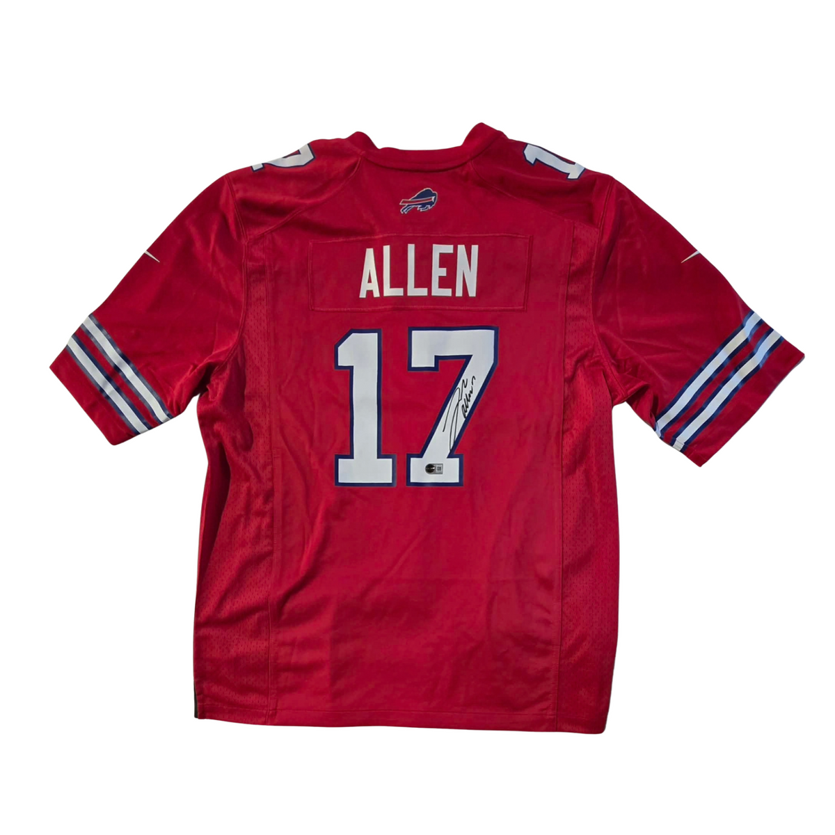Josh Allen Signed Buffalo Bills Nike Red Team Game Jersey