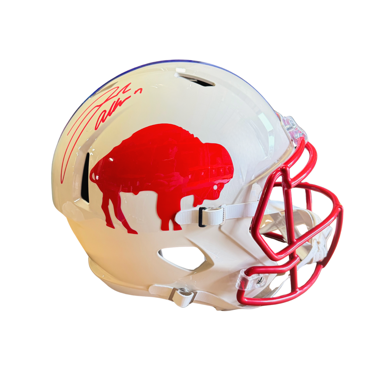 Josh Allen Signed Buffalo Bills Full Size Retro Speed Replica Helmet
