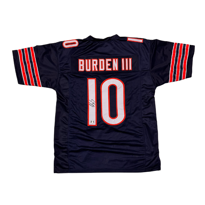 Luther Burden Signed Custom Pro-Style Navy Blue Home Jersey