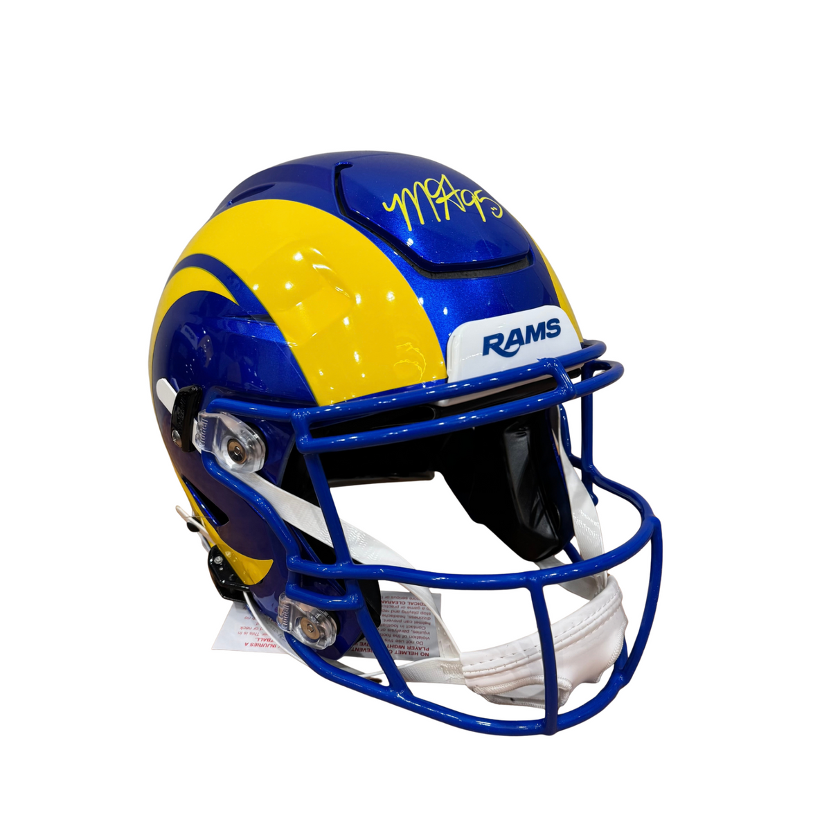 Myles Garrett Signed Los Angeles Rams Full Size Authentic SpeedFlex Helmet