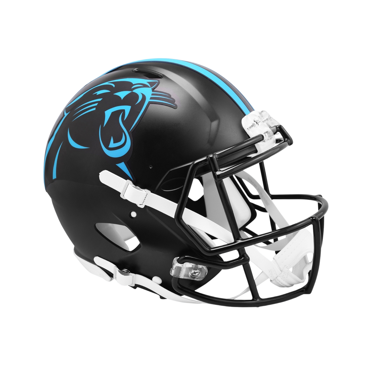 PRE-SALE: Chuba Hubbard Signed Carolina Panthers Full Size Black Alternate Speed Authentic Helmet