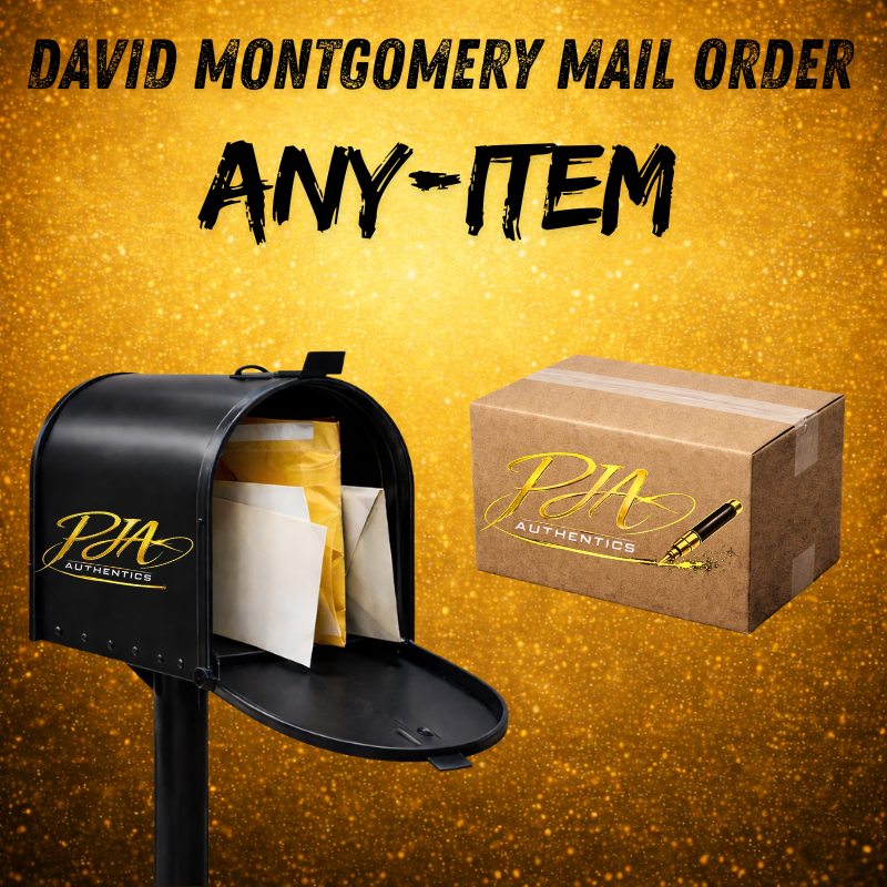 MAIL-Order: David Montgomery Signed ANY Item