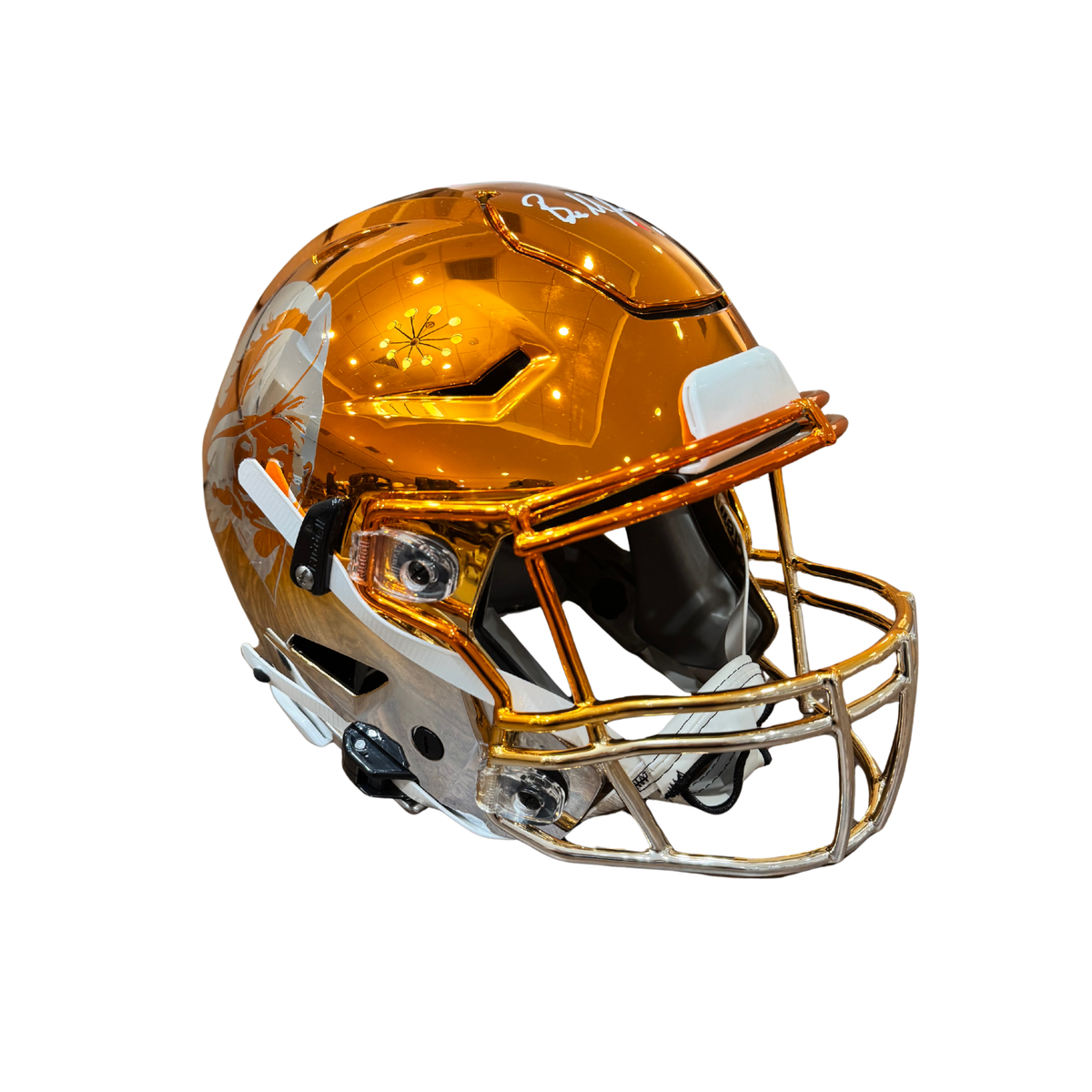 Baker Mayfield Signed Tampa Bay Buccaneers Full Size Custom Chrome Authentic Speed Flex Helmet