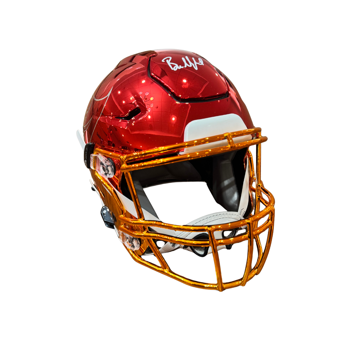 Baker Mayfield Signed Tampa Bay Buccaneers Full Size Custom Chrome Authentic Speed Flex Helmet