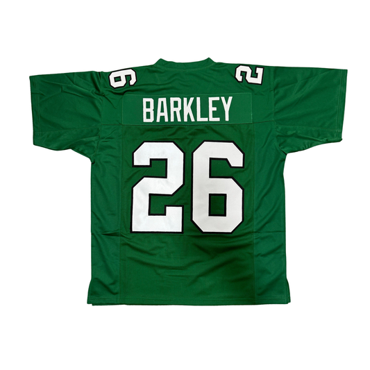 PRE-SALE: Saquon Barkley Signed Custom Pro-Style Kelly Green Alternate Jersey