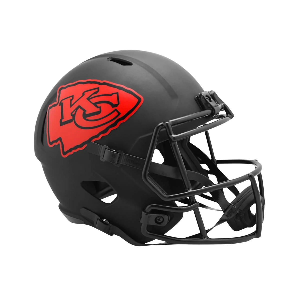 PRE-SALE: Emmett Johnson Signed Kansas City Chiefs Full Size Eclipse Speed Replica Helmet