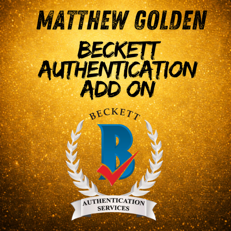 MAIL-ORDER: Matthew Golden Authentication Add-On