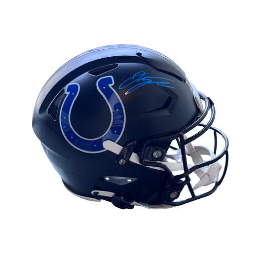 Jonathan Taylor Signed Indianapolis Colts Full Size 2023 Alternate Authentic SpeedFlex Helmet