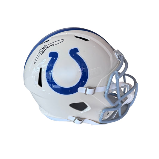 Jonathan Taylor Signed Indianapolis Colts Full Size Retro Speed Replica Helmet