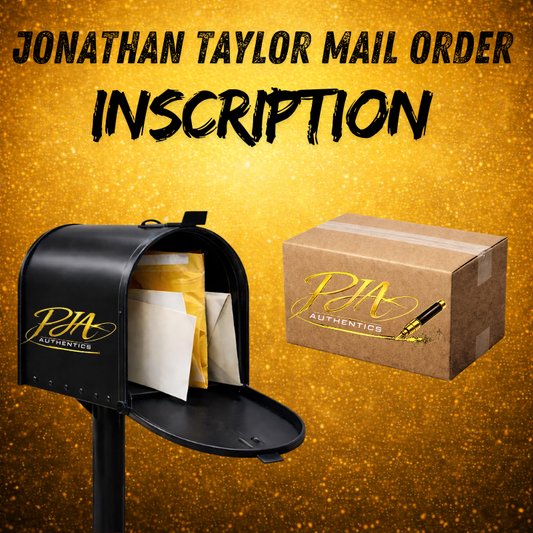 MAIL-ORDER: Jonathan Taylor Inscription Add-On