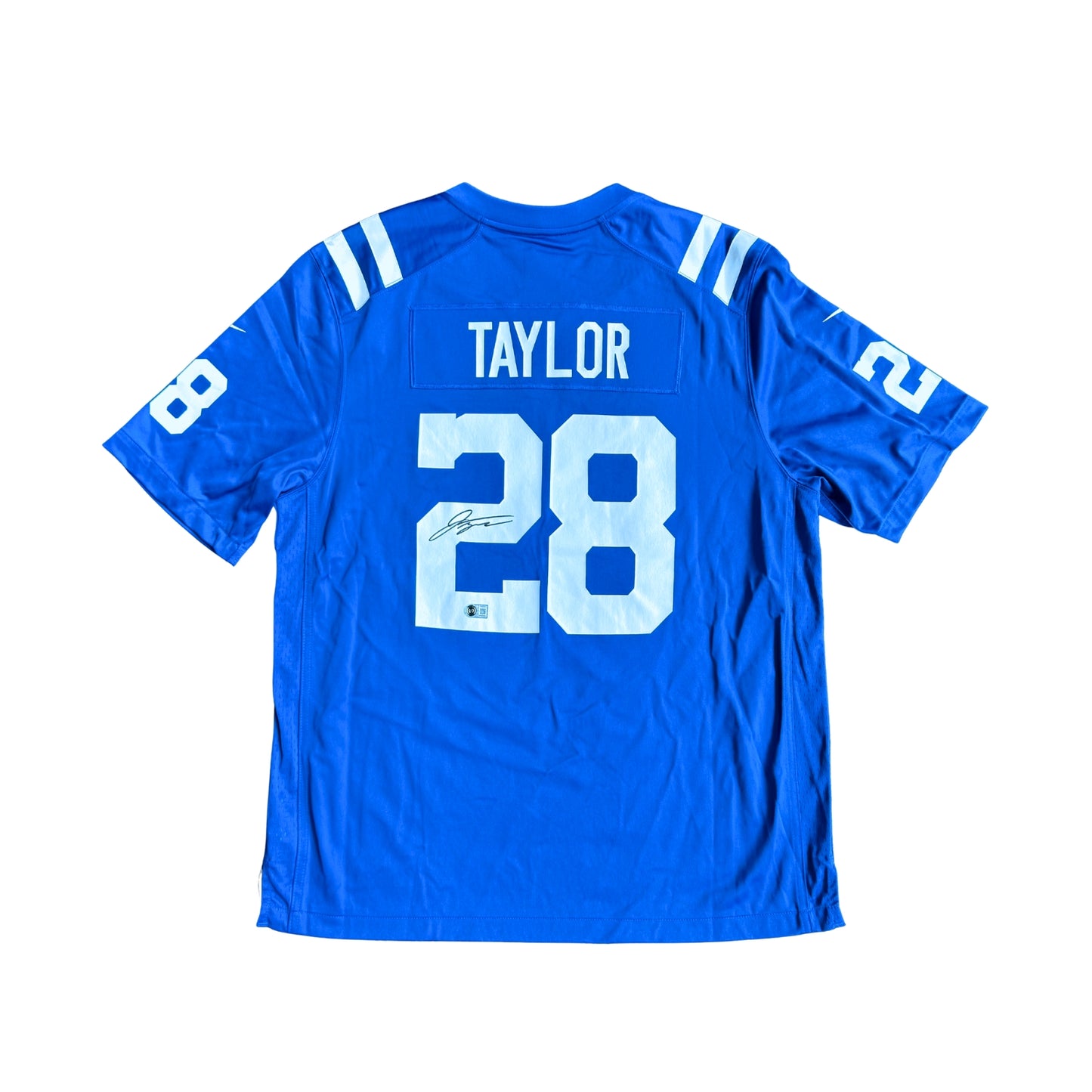 Jonathan Taylor Signed Indianapolis Colts Nike Game Player Blue Home Jersey
