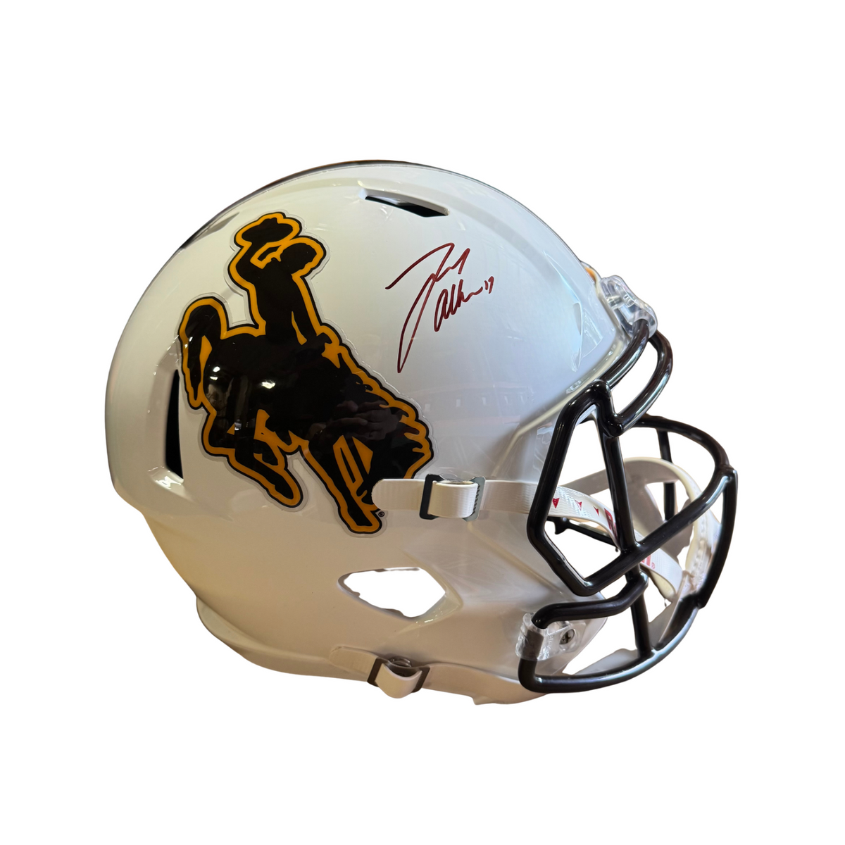 Josh Allen Signed Wyoming Cowboys Full Size Speed Replica Helmet