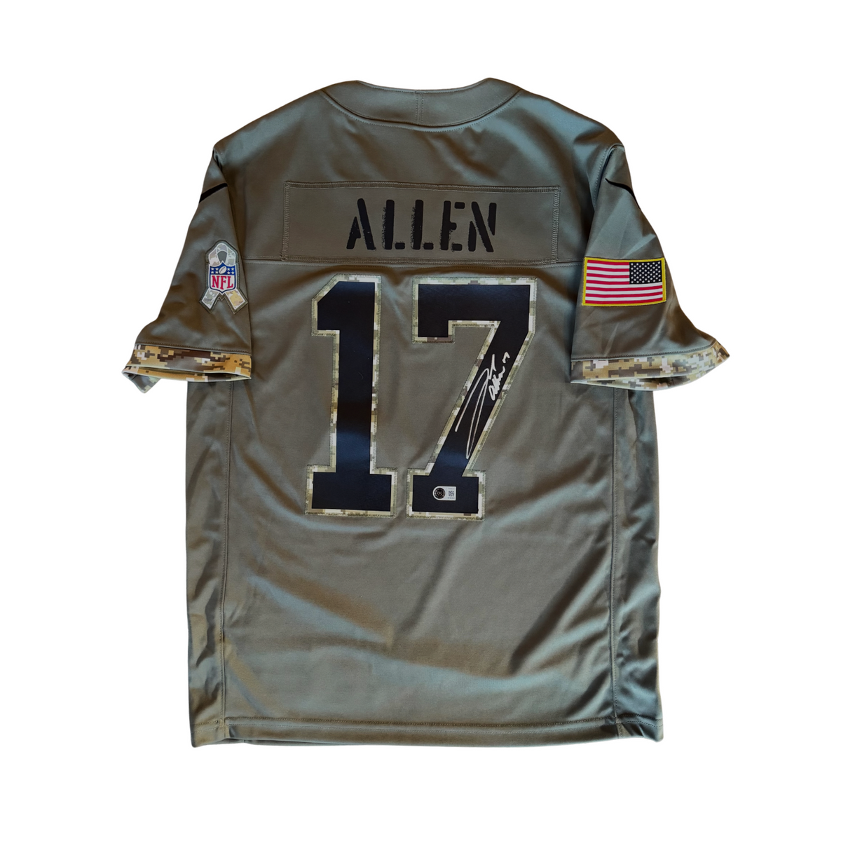 Josh Allen Signed Buffalo Bills Nike Limited Salute to Service Jersey