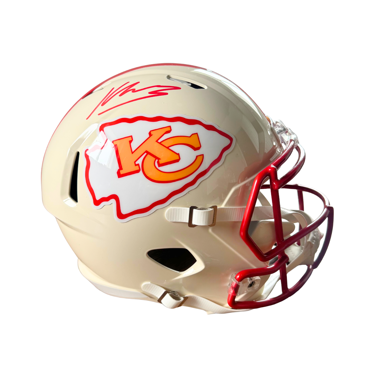 Kenneth Walker Signed Kansas City Chiefs Full Size Retro Speed Replica Helmet