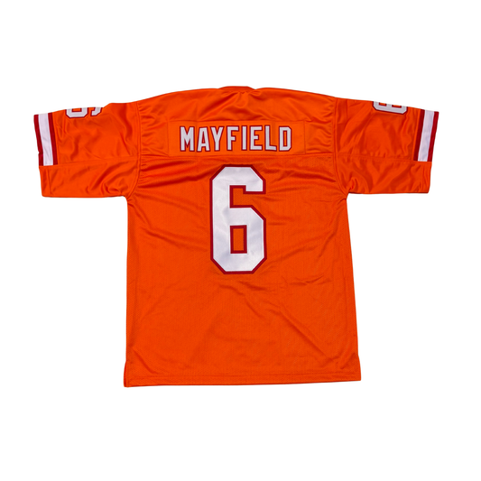 PRE-SALE: Baker Mayfield Signed Custom Pro-Style Alternate Creamsicle Jersey
