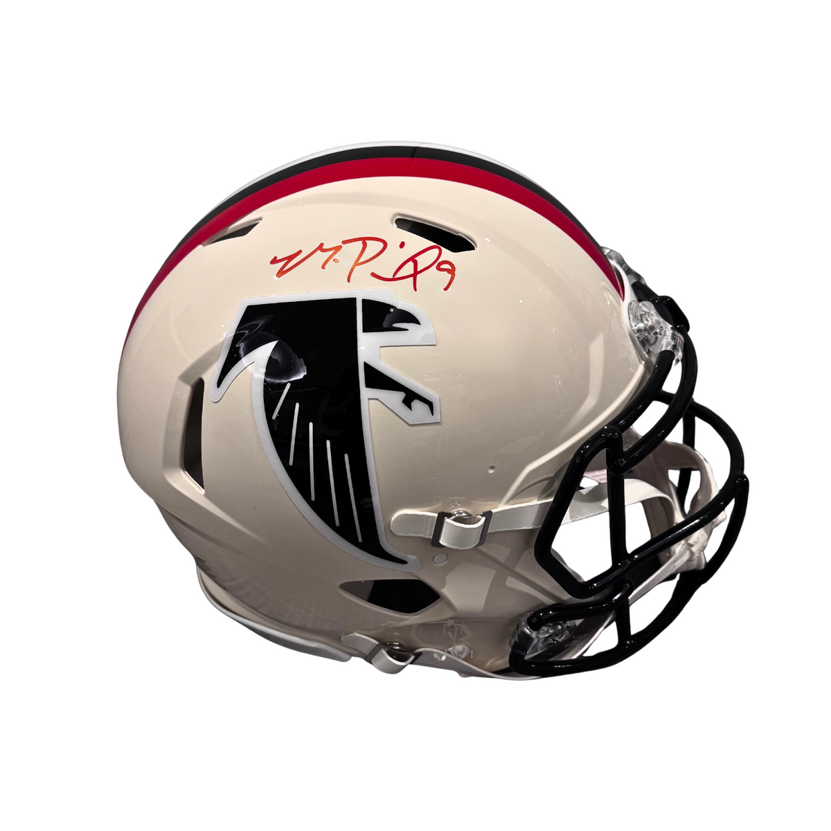 Michael Penix Jr. Signed Atlanta Falcons Full Size Retro Speed Replica Helmet