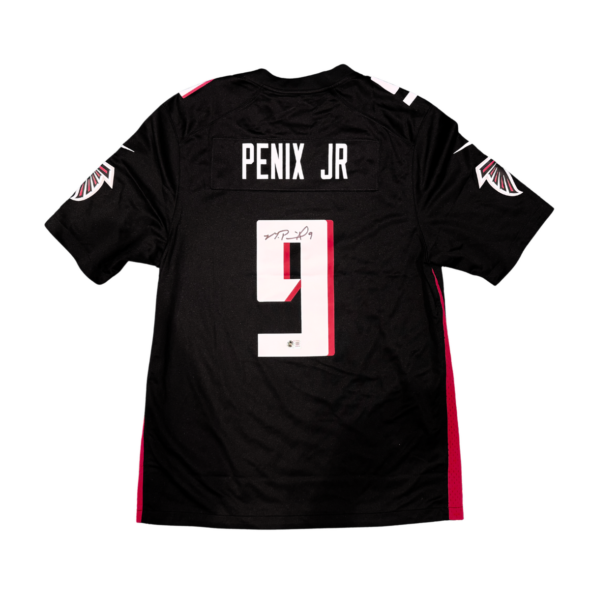Michael Penix Jr. Signed Atlanta Falcons Nike Game Player Throwback Black Jersey