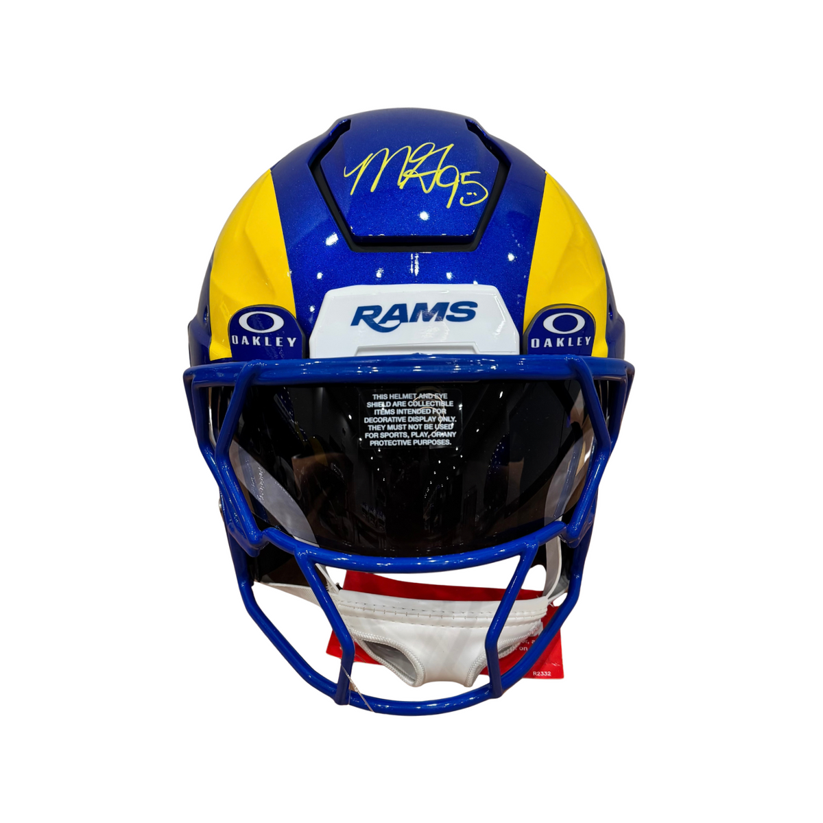 Myles Garrett Signed Los Angeles Rams Full Size Authentic AXIOM Helmet