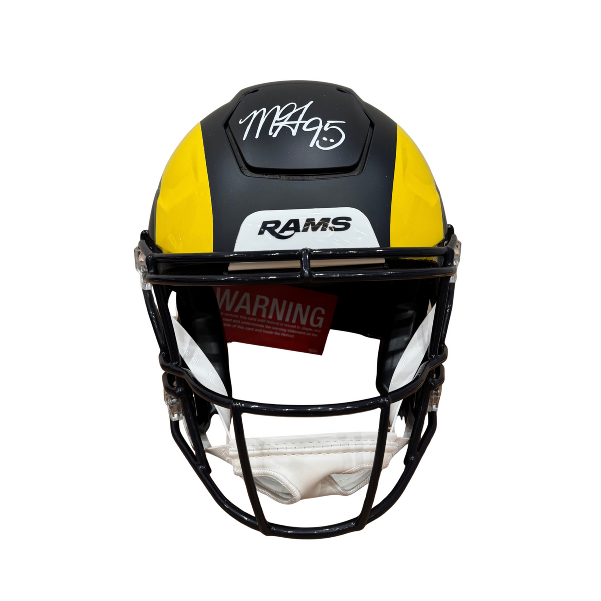 Myles Garrett Signed Los Angeles Rams Full Size Rivalries Authentic SpeedFlex Helmet
