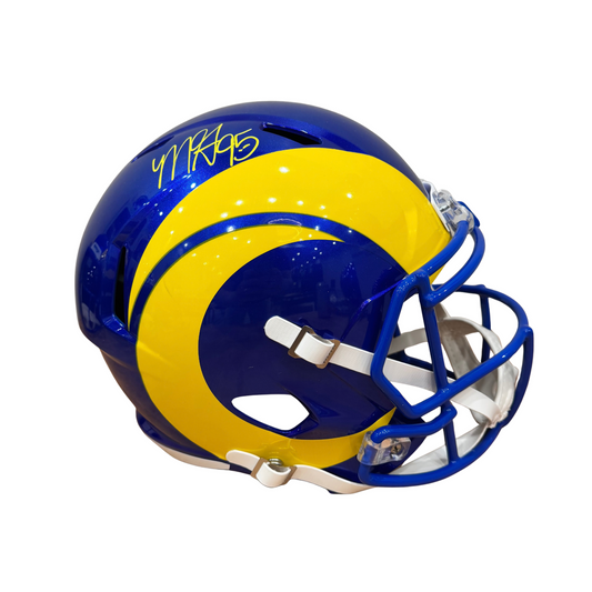 Myles Garrett Signed Los Angeles Rams Full Size Speed Authentic Helmet
