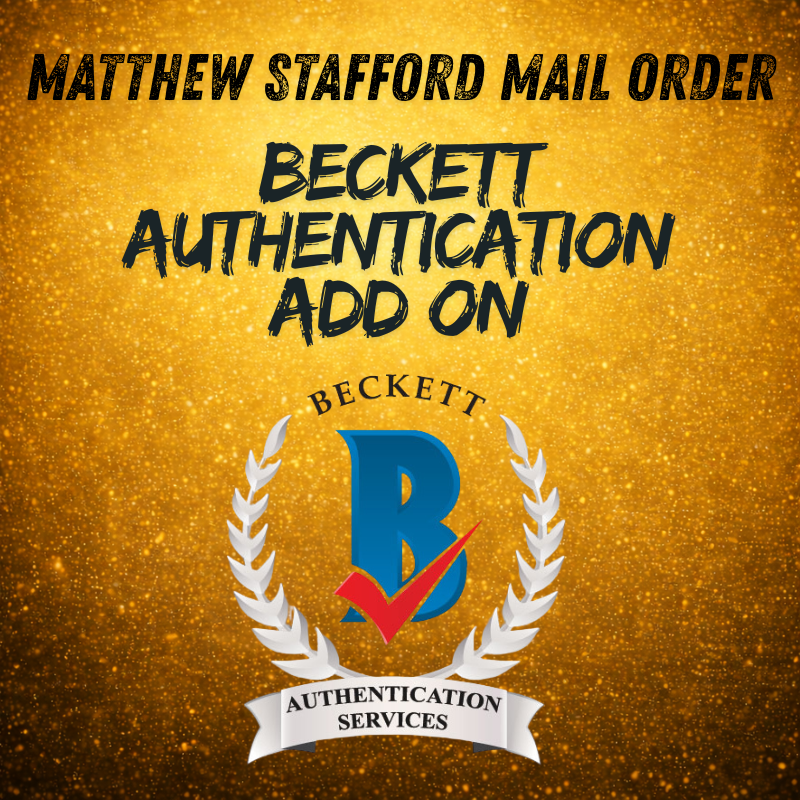 MAIL-ORDER: Matthew Stafford Authentication Add-On