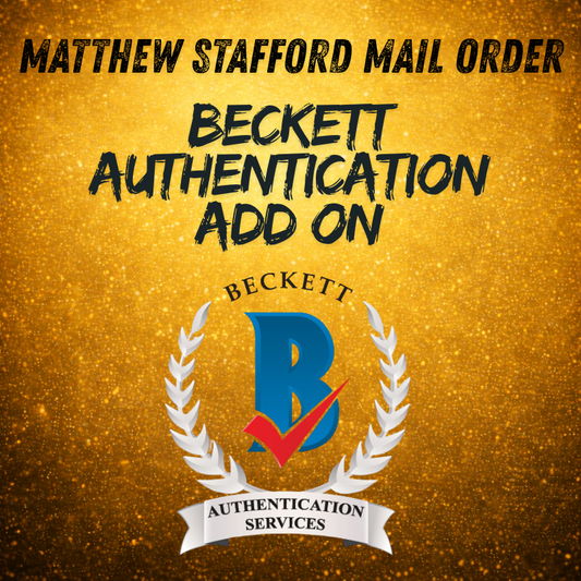 MAIL-ORDER: Matthew Stafford Authentication Add-On